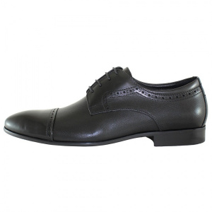 Pantofi barbati, Alberto Clarini, C213-501A-Negru, elegant, piele naturala, cu toc, negru