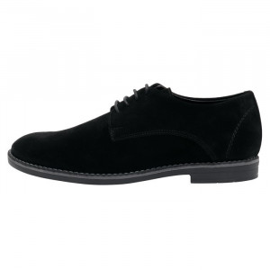 Pantofi barbati, Nicolis, 201918-Negru, elegant, piele intoarsa, cu toc, negru