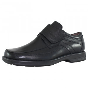 Pantofi barbati Nicolis 24049-Negru casual piele naturala cu talpa joasa negru
