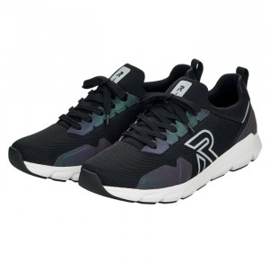 Pantofi barbati Rieker 07802-00-Negru sport textil cu talpa groasa negru