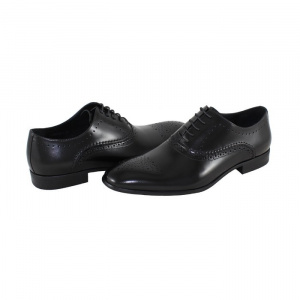 Pantofi barbati, Saccio, A199-52A-Negru, elegant, piele naturala, cu toc, negru