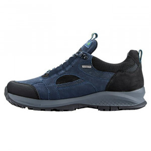 Pantofi barbati, Waldlaufer, 335959-500-947-Hen-Albastru-Inchis, casual, piele naturala, impermeabil, cu talpa groasa, albastru inchis
