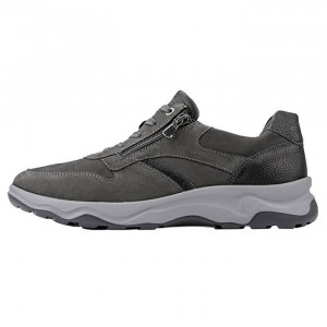 Pantofi barbati, Waldlaufer, 718003-402-696-H-Max-Gri, casual, piele naturala, cu talpa groasa, gri