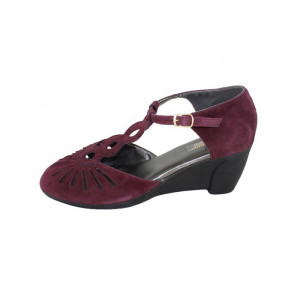 Pantofi dama Agressione TINA-V3-Mov casual piele intoarsa cu platforma mov