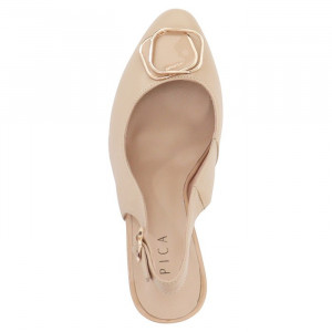 Pantofi dama Epica JICQ127-Y61-D002ZT-03-N-Bej elegant piele naturala cu toc bej
