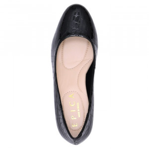 Pantofi dama Epica OE9690-535-586-01-O-Negru elegant piele naturala cu toc negru
