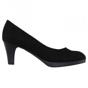 Pantofi dama Marco Tozzi 2-22413-32-001-Negru casual textil cu toc negru