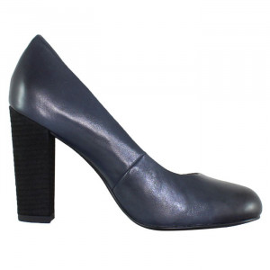 Pantofi dama Marco Tozzi 2-22438-22-805-Albastru-Inchis casual piele naturala cu toc albastru inchis