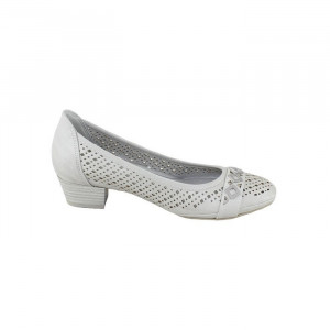 Pantofi dama Marco Tozzi 2-22505-26-296-Gri casual piele ecologica cu toc gri