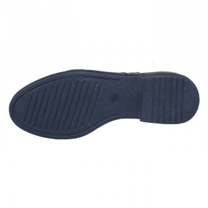 Pantofi dama Nicolis 110706-Albastru-Inchis casual piele naturala cu toc albastru inchis