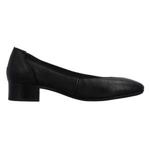 Pantofi dama Rieker 43452-00-Negru casual piele naturala cu toc negru