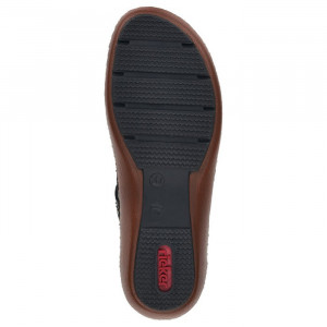 Pantofi dama Rieker 44871-00-Negru casual piele naturala cu talpa joasa negru