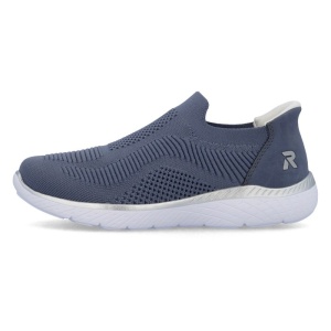Pantofi dama, Rieker, M5072-10-Albastru, sport, textil, cu talpa joasa, albastru
