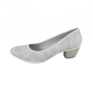 Pantofi dama s.Oliver 5-22301-26-204-Gri casual piele ecologica cu toc gri