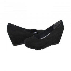 Pantofi dama s.Oliver 5-22428-26-001-Negru casual textil cu platforma negru