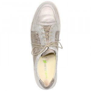 Pantofi dama Waldlaufer 340384-10-1801-Bej casual piele naturala cu talpa joasa bej