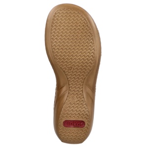 Papuci dama Rieker 608K2-31-Roz casual piele ecologica cu talpa joasa roz