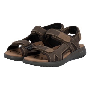 Sandale barbati Rieker 26450-26-Maro casual piele naturala cu talpa groasa maro