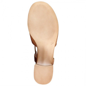 Sandale dama Dogati 817-Maro casual piele naturala cu toc maro