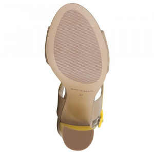 Sandale dama Epica OE1371-569-568-B2-L-Bej elegant piele naturala cu toc bej