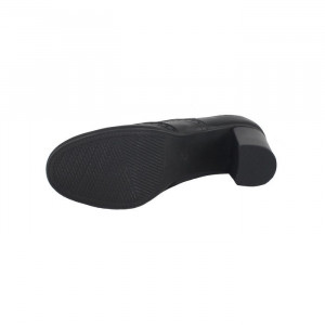 Botine dama Marco Tozzi 2-23301-27-096-Negru casual piele naturala cu toc negru