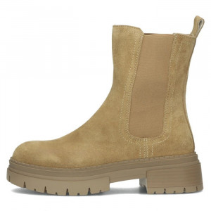 Cizme dama, Filippo, DBT4995-23-BE-Bej, casual, piele intoarsa, scurte, cu toc, bej