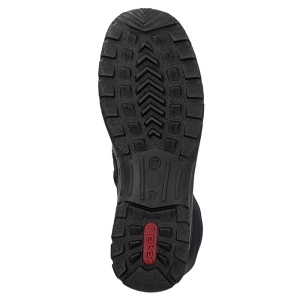 Cizme dama Rieker Z7171-02-Negru casual piele ecologica impermeabil scurte cu talpa joasa negru