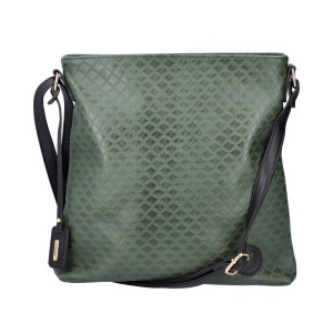 Geanta dama, Rieker, H1033-54-Verde, de umar, piele ecologica, casual, cu accesorii metalice, verde