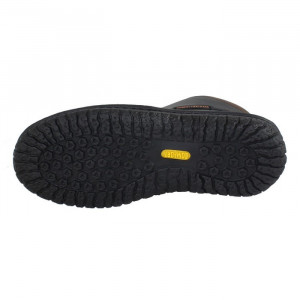 Ghete barbati Krisbut 6327-5-3-Negru casual piele naturala imblanite cu talpa joasa negru