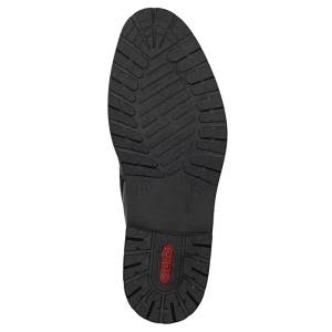 Ghete barbati Rieker 14616-00-Negru casual piele naturala imblanite cu toc negru
