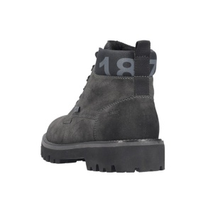 Ghete barbati Rieker 30440-45-Gri casual piele ecologica impermeabil imblanite cu toc gri