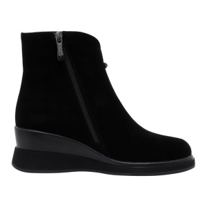 Ghete dama Karisma W1W150001A-01-I-Negru elegant piele intoarsa cu platforma negru