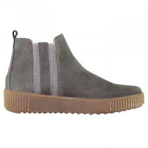 Ghete dama Remonte R7989-45-Gri casual piele naturala impermeabil cu talpa joasa gri