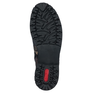 Ghete dama Rieker Y9103-90-Multicolor casual piele ecologica impermeabile imblanite cu toc multicolor