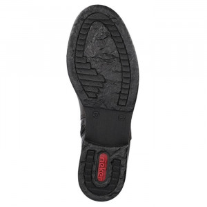 Ghete dama Rieker Z4965-25-Maro casual piele naturala cu toc maro