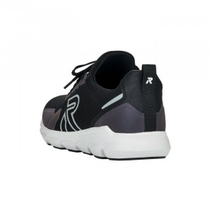 Pantofi barbati Rieker 07802-00-Negru sport textil cu talpa groasa negru