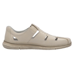 Pantofi barbati Rieker 10453-60-Bej casual piele naturala perforati cu talpa joasa bej