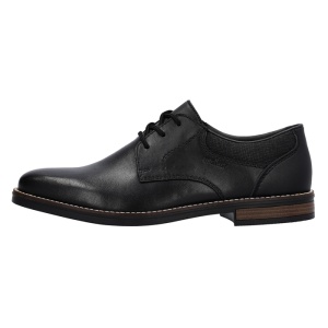 Pantofi barbati, Rieker, 13510-00-Negru, casual, piele naturala, cu toc, negru