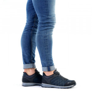 Pantofi barbati Rieker B5720-01-Albastru-Inchis casual piele naturala cu talpa joasa albastru inchis