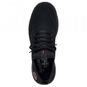 Pantofi barbati Rieker B7376-00-Negru sport textil cu talpa joasa negru