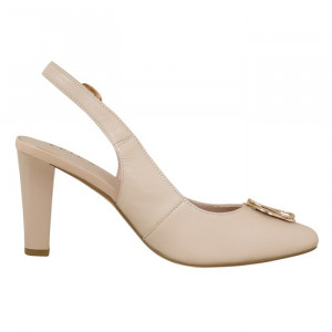 Pantofi dama Epica JICQ127-Y61-D002ZT-03-N-Bej elegant piele naturala cu toc bej