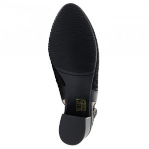 Pantofi dama Epica JY1H380-705-081-1100-01-I-Negru elegant piele intoarsa cu toc negru