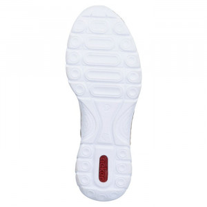 Pantofi dama Rieker N4277-90-Alb casual piele ecologica cu talpa joasa alb