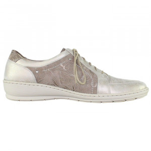 Pantofi dama Waldlaufer 340384-10-1801-Bej casual piele naturala cu talpa joasa bej