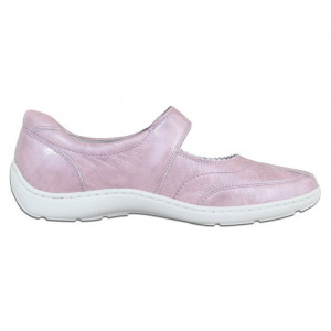 Pantofi dama Waldlaufer 385065-106-121-Roz casual piele naturala cu talpa joasa roz