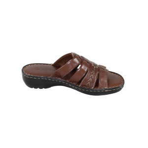 Papuci dama Carla Sellini 517DST980510CA-Kora-Lux-Maro casual piele naturala cu talpa joasa maro