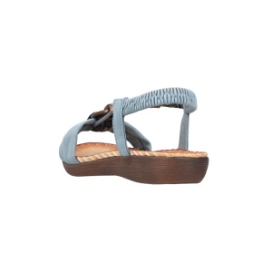 Sandale dama Rieker V7568-14-Albastru casual piele ecologica cu talpa joasa albastru