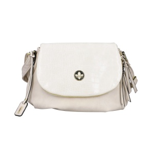 Geanta dama, Rieker, H1117-80-Bej, de umar, crossbody, piele ecologica, casual, cu accesorii metalice, bej