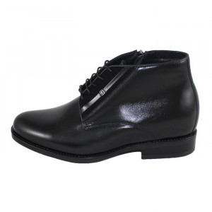 Ghete barbati Conhpol C00C-6667-Z009-00V00-Negru elegant piele naturala cu toc negru