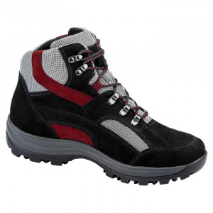 Ghete dama Waldlaufer 471900-452-583-Holly-Negru sport piele naturala impermeabil cu talpa joasa negru